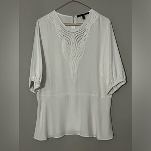 WHBM White blouse size 14 great condition